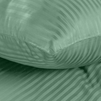 Posteľné obliečky damaškové VERA zelený prúžok